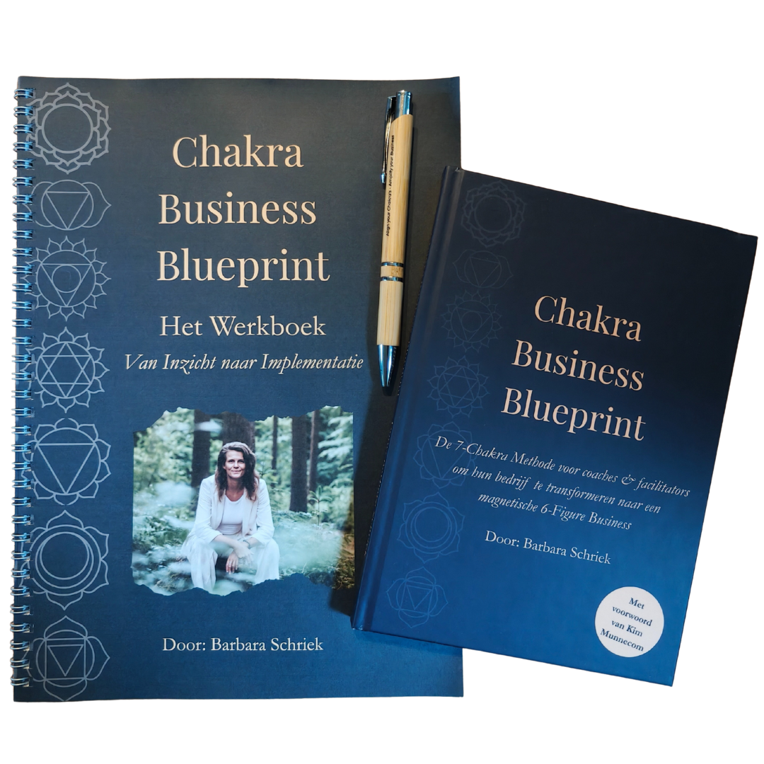 Chakra Business Blueprint Boek + Werkboek + Pen Barbara Schriek Chakra Business Blueprint Boek + Werkboek + Pen Barbara Schriek